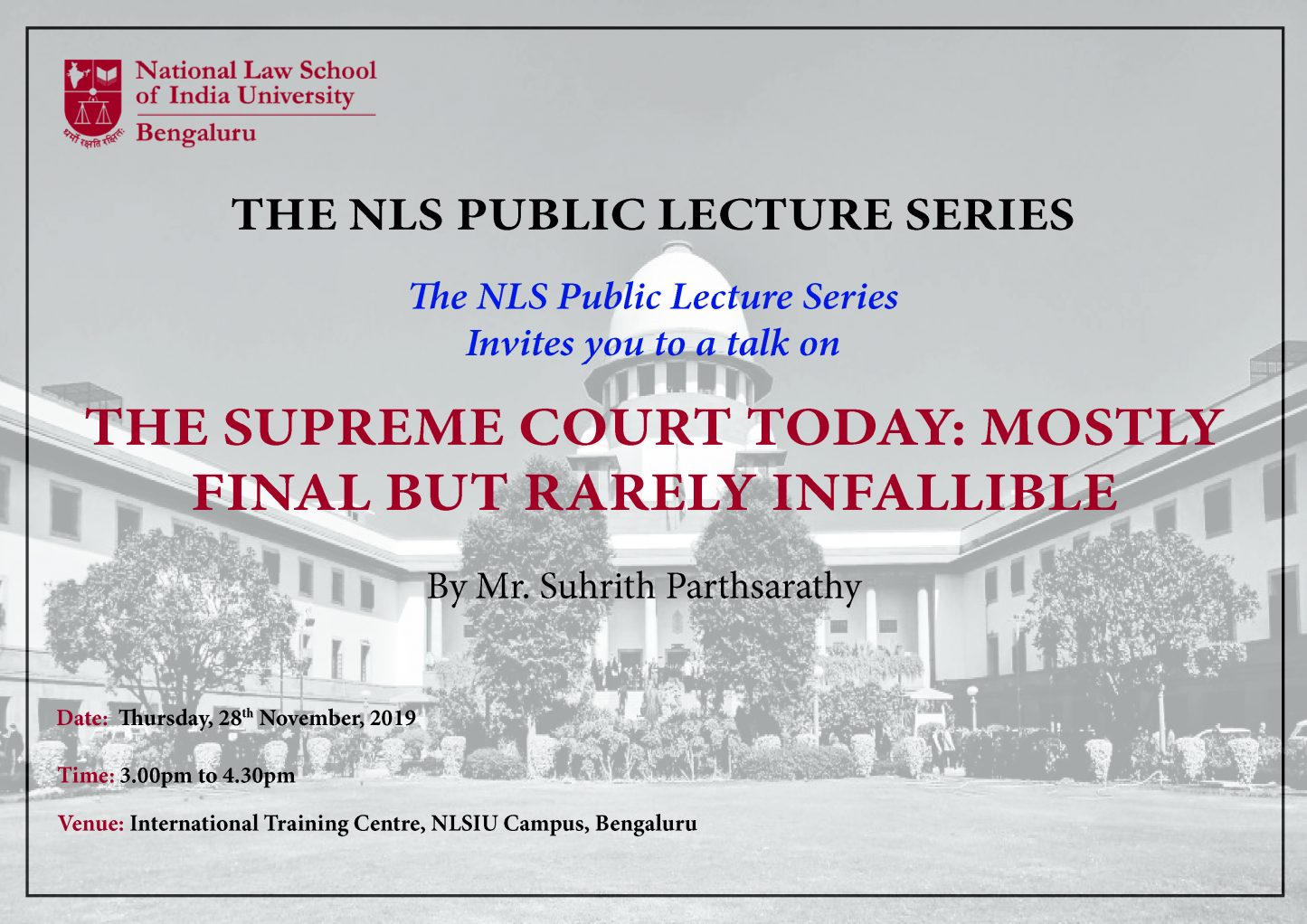 Supreme clearance court lecture